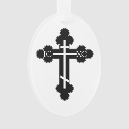 Orthodox cross ornament