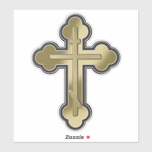 Orthodox cross sticker (Sheet)