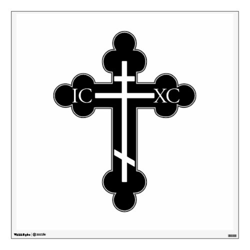 Orthodox cross wall sticker