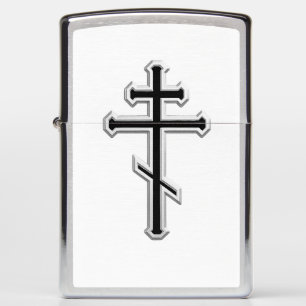 Orthodox cross zippo lighter