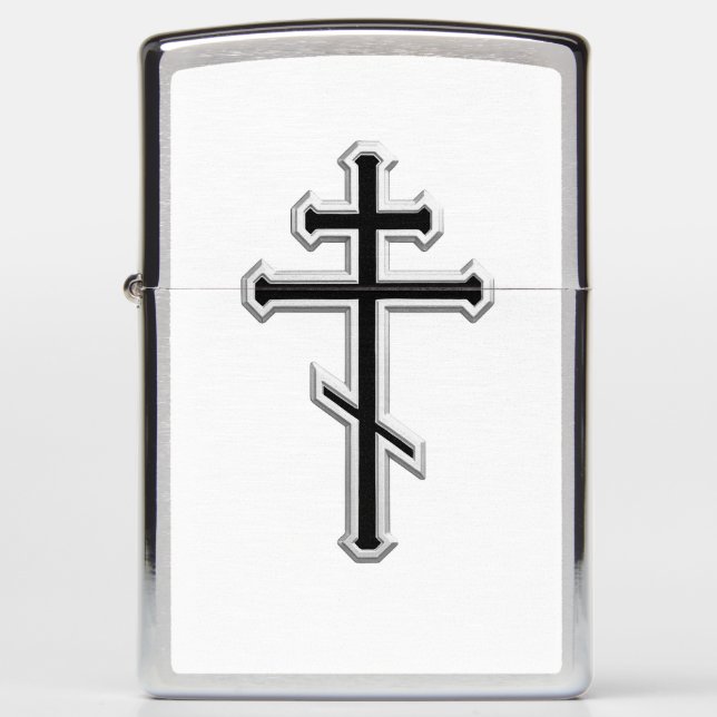 Orthodox cross zippo lighter (Front)