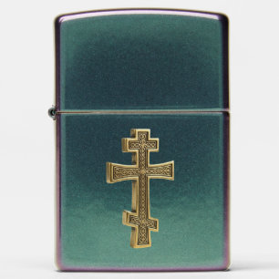 Orthodox cross zippo lighter