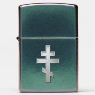 Orthodox cross zippo lighter