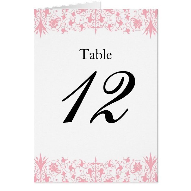 Orthodox Elegant Baptism Table Numbers (Front)