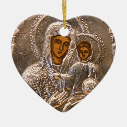 Orthodox icon ceramic ornament