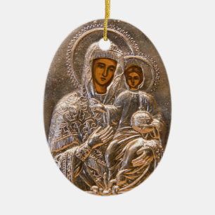 Orthodox icon ceramic ornament