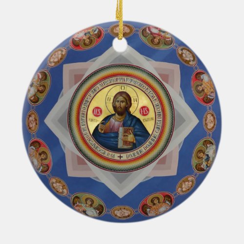 orthodox icon god church religion saint ceramic ornament