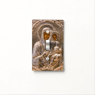 Orthodox icon light switch cover