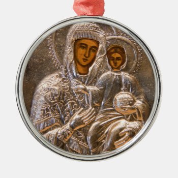 Orthodox Icon Metal Ornament by hildurbjorg at Zazzle