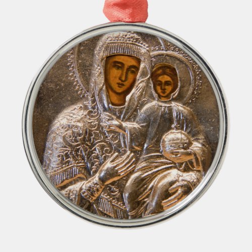 Orthodox icon metal ornament