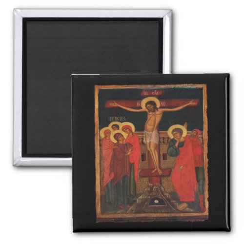 Orthodox Icon of Jesus on the Cross Magnet