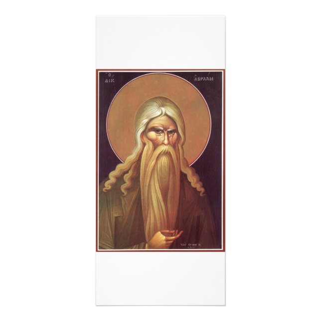 Orthodox Icon of Patriarch Abraham Rack Card (Front)