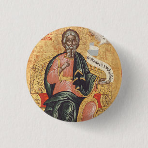 Orthodox Icon of Saint Andrew the Apostle  Button