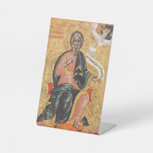 Orthodox Icon of Saint Andrew the Apostle  Pedestal Sign