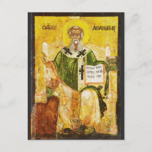 Orthodox Icon of Saint Athanasius of Alexandria Postcard