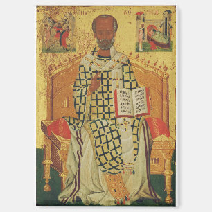 Orthodox Icon of Saint Nicholas The Wonderworker Magnet