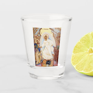 Orthodox Icon of the Anastasis Resurrection Shot Glass