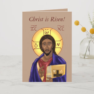 Orthodox Icon Pascha Card