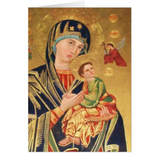 Orthodox ICON Serene Madonna Cards (Front)