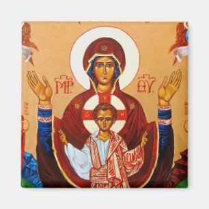 Orthodox Icon Virgin of Orans Magnet