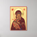 Orthodox Icon - Vladimir Mother Of God Canvas Print at Zazzle