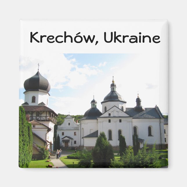 Orthodox monastery in Krechow, Ukraine Magnet (Front)