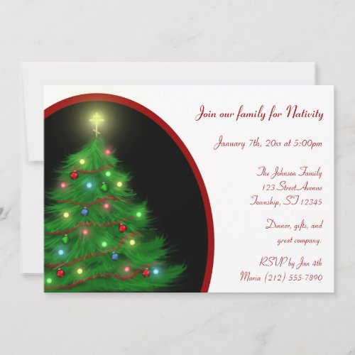 Orthodox Nativity _ Beautiful Tree Invitations