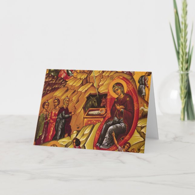 Orthodox Nativity Holiday Card (Front)