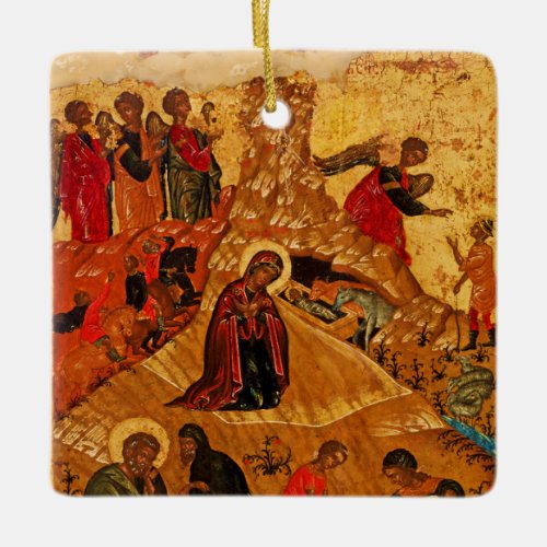 Orthodox Nativity Icon Ornament