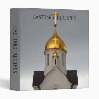 Orthodox Russian Church Photo Fasting Recipes 3 Ring Binder