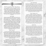 Orthodox Wedding Description 4 x 9 cards<br><div class="desc">Rack cards that serve as programs to describe the Orthodox wedding service (The Sacrament of Holy Matrimony). They're perfect for your wedding guests at your Orthodox wedding ceremonies. These cards measure 4" x 9" and are double sided. Order these for your Orthodox Wedding to help your guests understand this beautiful...</div>