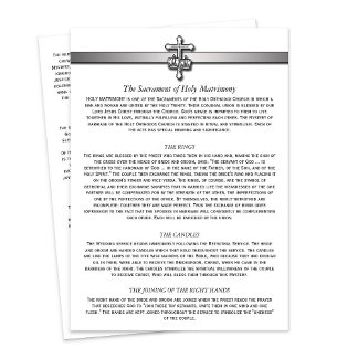 Orthodox Wedding Description 5 x 7 cards