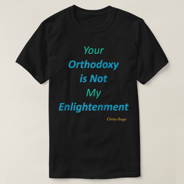 Orthodoy vs T-Shirt (Design Front)