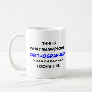 orthographer awesome coffee mug