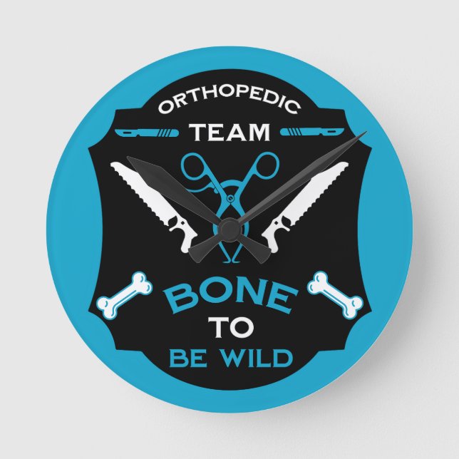 Orthopaedic Hospital Team Round Clock (Front)