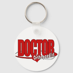 ORTHOPAEDIST LOGO BIG RED DOCTOR KEYCHAIN