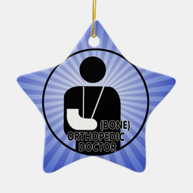ORTHOPEDIC (BONE) DOCTOR LOGO CERAMIC ORNAMENT (Front)
