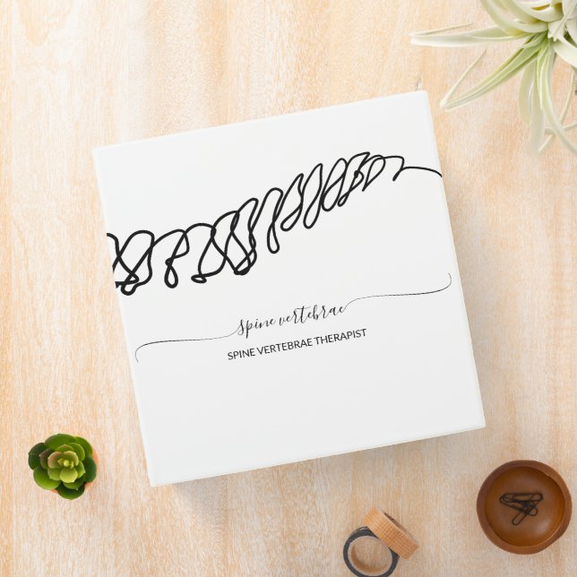 Orthopedic chiropractic Surgeon Massage Therapist 3 Ring Binder (In Situ)