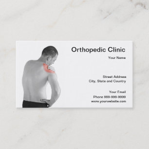 orthopedic clinic business card