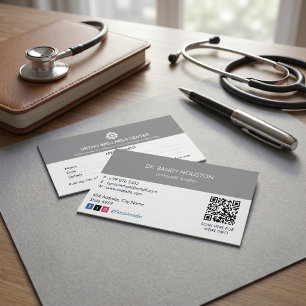 Orthopedic Clinic Business Clean Appointment Card