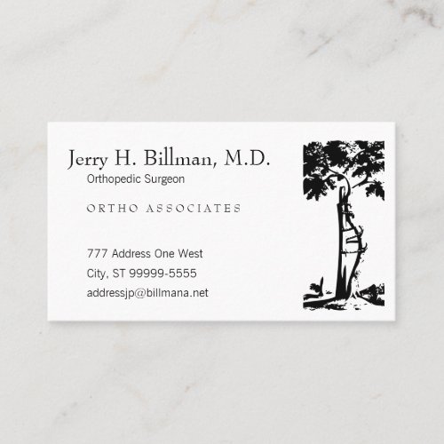 Orthopedic Crooked Tree Business Card