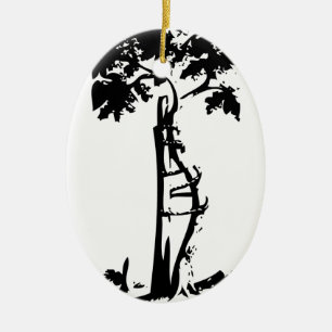 Orthopedic Crooked Tree Ceramic Ornament