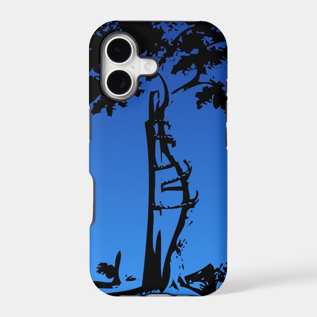 Orthopedic Crooked Tree on Lighter Gradient Case-Mate iPhone Case (Back)