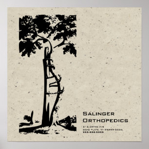 Orthopedic Crooked Tree Speckle Poster