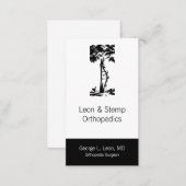 Orthopedic Crooked Tree Symbol Business Card (Front/Back)