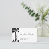 Orthopedic Crooked Tree Symbol Business Card (Standing Front)