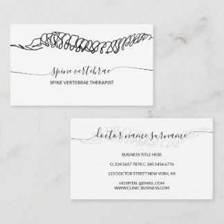 Orthopedic doctor Surgeon Massage Therapist Business Card