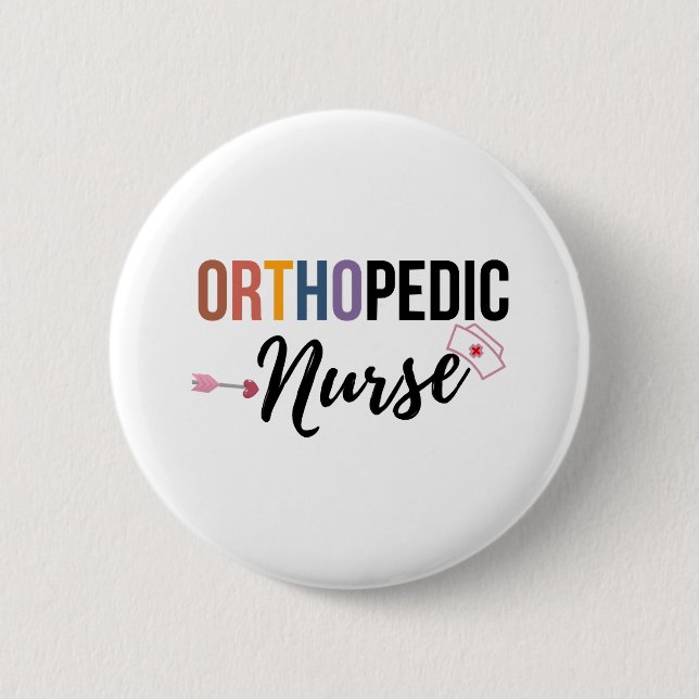 Orthopedic Nurse Button (Front)