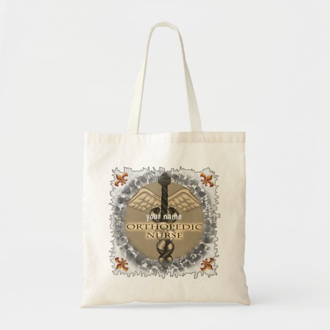 Orthopedic Nurse Caduceus Tote Bag (Front)