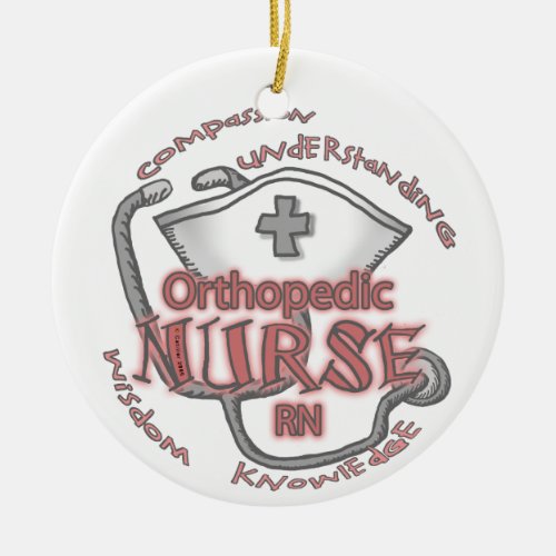 Orthopedic Nurse custom name Ceramic Ornament